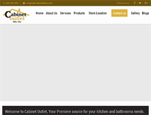 Tablet Screenshot of cabinetoutletokc.com